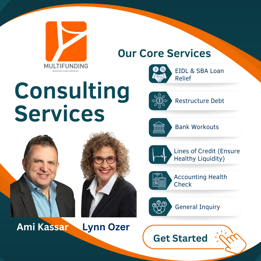 Consulting Services: EIDL, SBA 7(a) loan, Line of Credit, Debt Restructuring, or Accounting Health Check